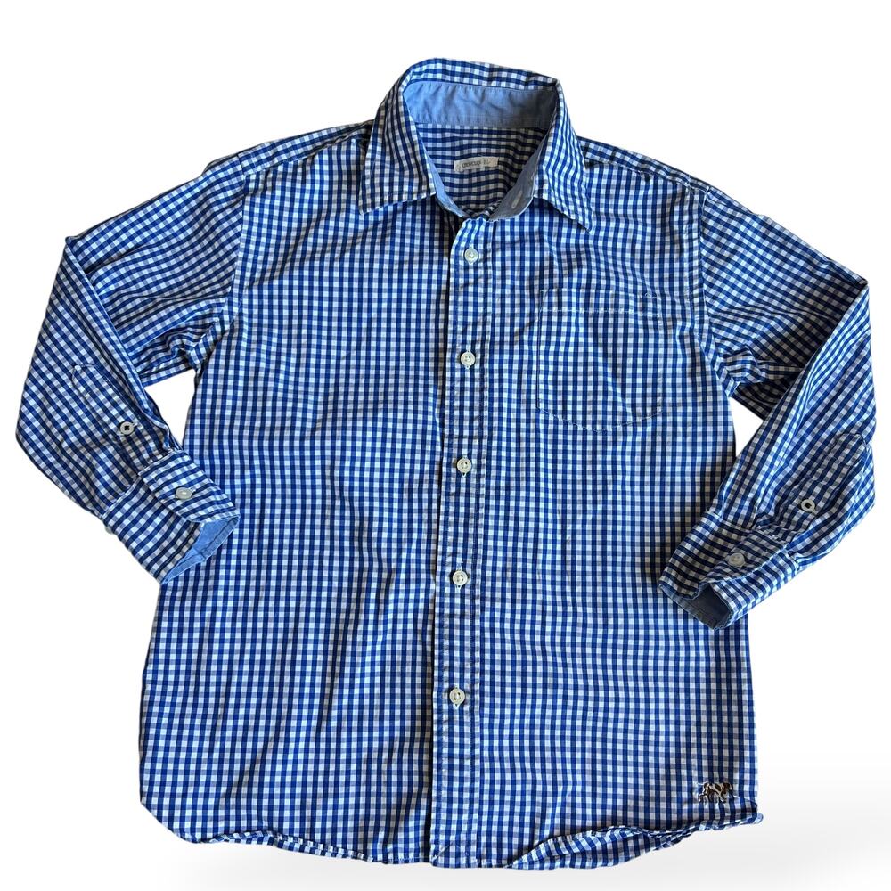 Crewcuts Poplin Gingham Button-Down Shirt - Picture 1 of 9